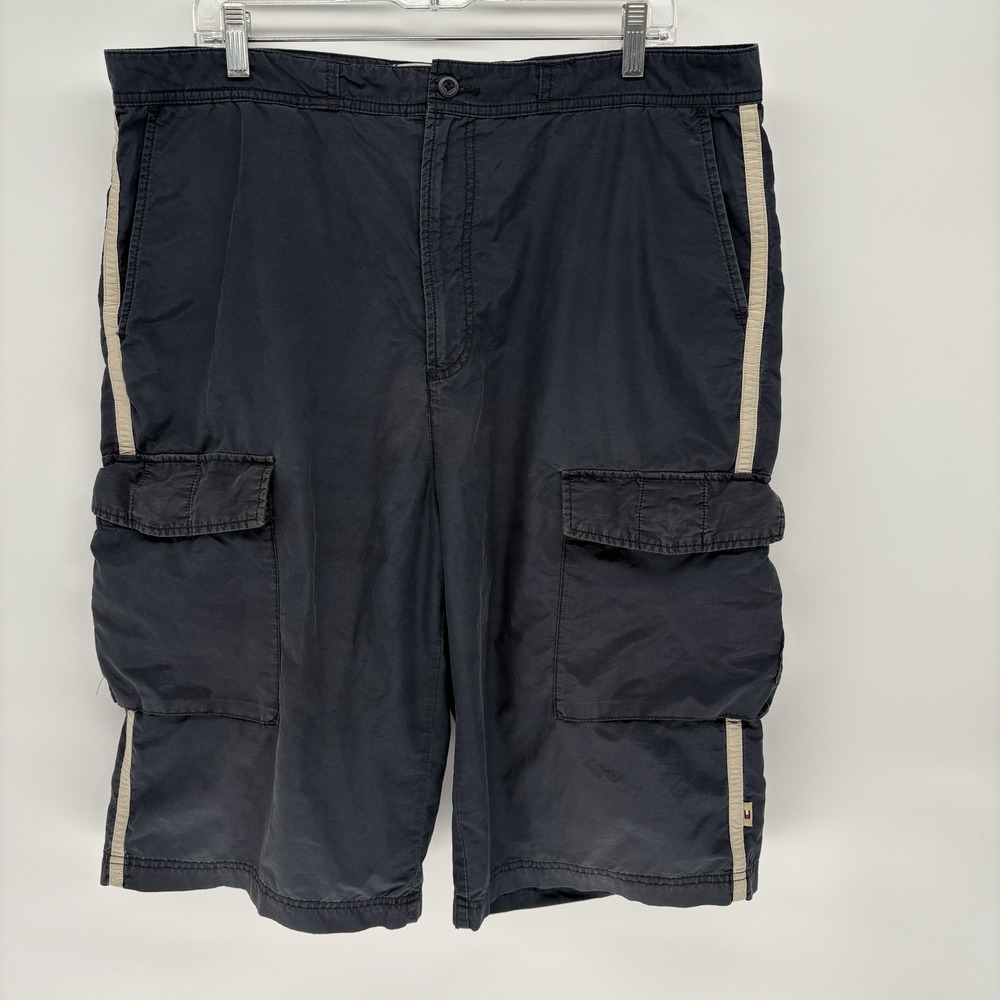 Vintage Tommy‎ Hilfiger Cargo Board Shorts Nylon Blend Baggy Utility Y2K Men 38